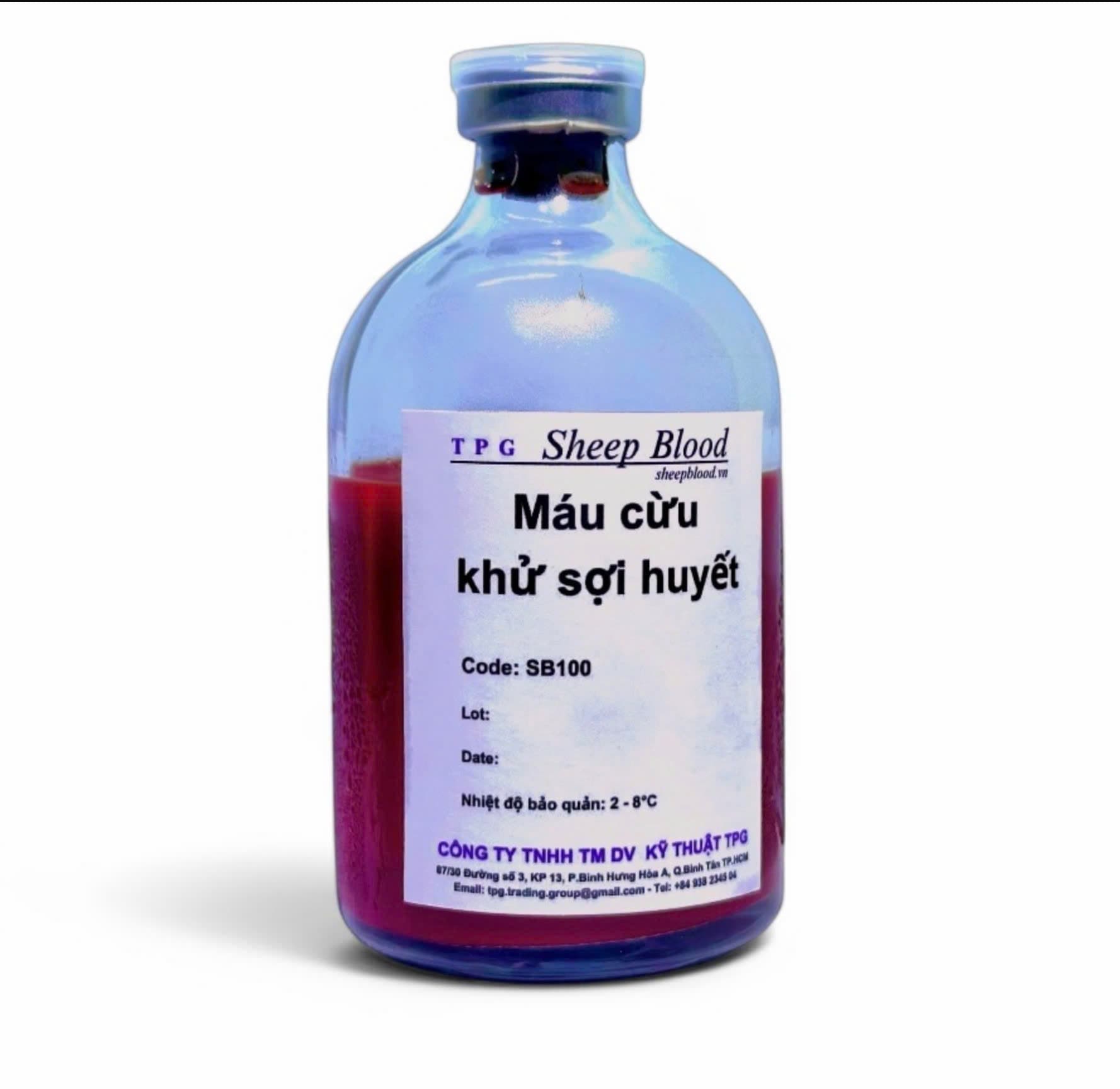 Máu cừu vi sinh 100mL